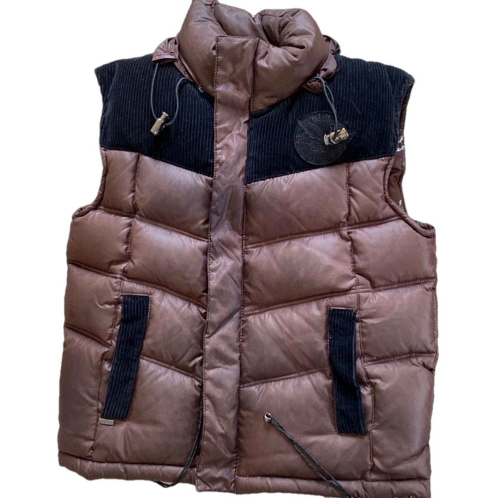 Men's Triple F.A.T. Goose Brown Vest Size S